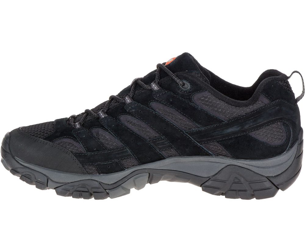 Merrell Hiking Shoes Black - Moab 2 Ventilator - Mens 04CIYUNDX